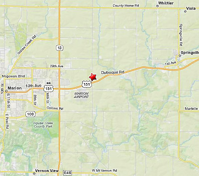 Map to Crystal Creek Equine Center